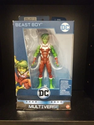 2019 DC Multiverse Collect & Connect MISB Beast Boy 6" Figure No BAF - Immagine 1 di 4