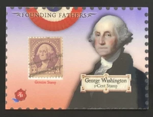 Estampilla de 3 centavos 2025 de los padres fundadores de HA George Washington #FFS07 PR50 - Imagen 1 de 2