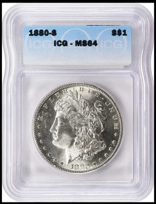 1880-S $1 Stunning Morgan Silver Dollar San Francisco Mint Constitutional Silver - Image 1 of 2