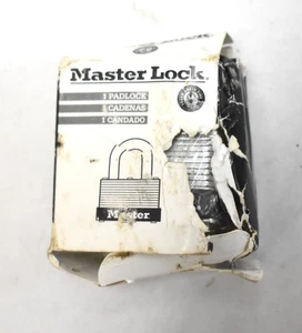 Master Lock Warded Steel Keyed Alike Padlock 22KA-337 1-1/2" Steel Padlock - Picture 1 of 11