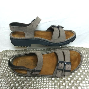 Naot Sandale braun Wildleder Leder Gladiator verstellbare Schnalle Damen EU 37 US 6  - Bild 1 von 18