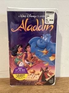 Disney Aladdin VHS Black Diamond BRAND NEW SEALED - Picture 1 of 3