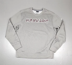 Nike Harvard Sweatshirt Mens Large. Gray Dri-Fit Long Sleeve University Crewneck - Picture 1 of 9