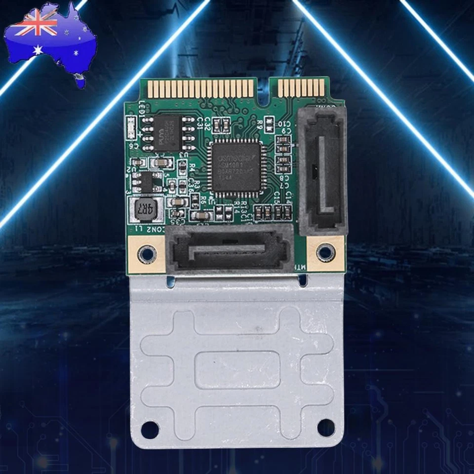 Mini PCI-E To SATA3.0 Adapter B+M Key Expansion Card 2/4 SATA 3.0 (B) - Image 1 of 4