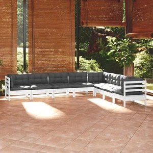Garten Lounge Set Gartenmöbel Sofa Sitzgruppe 8-tlg. Kiefer Massivholz vidaXL - Bild 1 von 8