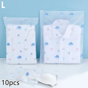 10PCS Reise Transparent Kleidung Lagerung Taschen Vakuum Taschen für Schuhe - Picture 1 of 21