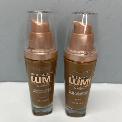 2 Pack L'Oreal Paris True Match Lumi Healthy Luminous Makeup N7-8 Neutral Sealed - Image 1 of 4