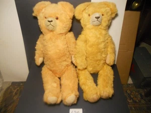 2 OSITOS DE PELUCHE Vintage Naranja Claro Pequeño CARNAVAL AÑOS 50 24 en Poss Paja Alemana - Imagen 1 de 4