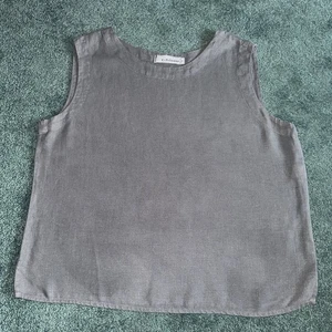 Cut Loose Women's Blue/Gray  Linen Tank Top Size Small - Picture 1 of 8