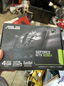 ASUS Nvidia Geforce GTX 1050 Ti 4 GB PCIe Powered Graphics Card With Box - Picture 1 of 2