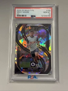 2024-25 Select Premier League Mikey Moore Mezzanine Ice Psa 10 - Bild 1 von 2