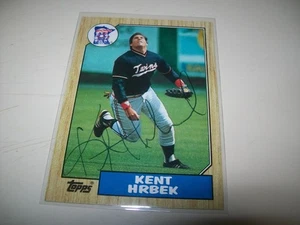 1987 TOPPS KENT HRBEK AUTOGRAPH SIGNED AUTO #679 MINNESOTA TWINS - Picture 1 of 2