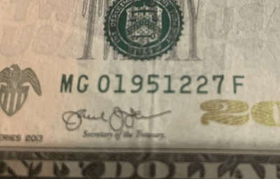 Birthday Anniversary Note December 27 1951 20 Dollar Bill Mg019511227 - Image 1 of 4