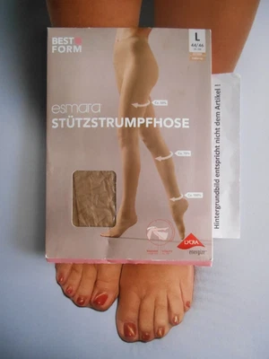 Esmara Stütz Strumpfhose 40 DEN Gr. 44 - 46 Make Up # 3351 - Bild 1 von 2