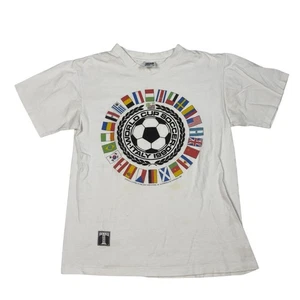 Vintage 90s World Cup 1990 T-Shirt Mens Size M Italy FIFA Soccer Made in USA - Picture 1 of 8