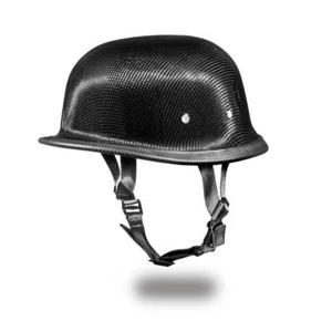 Daytona Helmets Skull Cap GERMAN - GREY CARBON FIBER Motorcycle Helmet - Picture 1 of 6