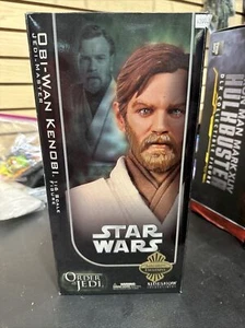 Figura Exclusiva Sideshow Star Wars Obi-Wan Kenobi Maestro Jedi Escala 1:6 - NUEVA - Imagen 1 de 2