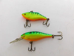 Zwei Vintage Rapala Angelköder 1 Deep Runner 1 Rattlin Rap beide Ex. Vintage Cond. - Bild 1 von 7
