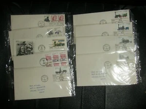 TRAINS AND CARS. FIRST DAY OF ISSUE ENVELOPES - Picture 1 of 1