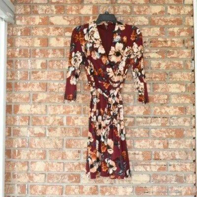 Liz Claiborne Multicolored 3/4 Length Sleeves Dress NWT - Image 1 of 3