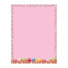 Ice Cream Scoops and Sprinkles Stationery Paper - 80 Sheets (d2019072)