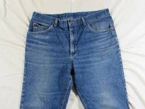 Vtg Lee Regular Fit Straight Leg Faded Denim Jean Measure Size 37x32 - Picture 1 of 8