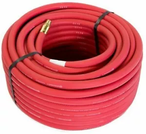 Manguera de aire de goma roja continental de 50 pies 1/4"" id 1/4"" npt - Imagen 1 de 1