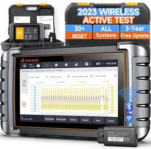 FOXWELL NT809BT BiDirectional Car Diagnostic Scan Tool Full System Code Reader - Picture 1 of 11