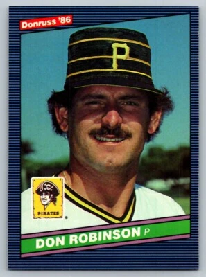 1986 DONRUSS DON ROBINSON PITTSBURGH PIRATES #357 - Image 1 of 2