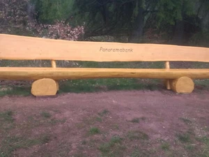 5m Panoramabank Massivholz Rustikal Douglasie Holzbank Relaxbank  - Bild 1 von 12