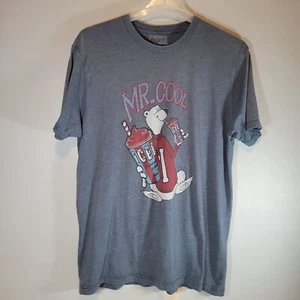 Eisbär Herren Shirt XL grau kurzarm Sommerzeit Grafik T-Shirt Freizeit  - Bild 1 von 5