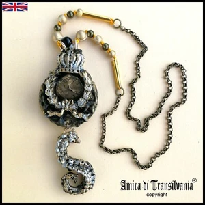 victorian gothic jewels necklace talisman streampunk pendant punk rave fashion 1 - Picture 1 of 12