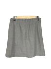 J. Crew Gray Wool Blend Ruffled Paper Bag Waist Skirt, Size 8