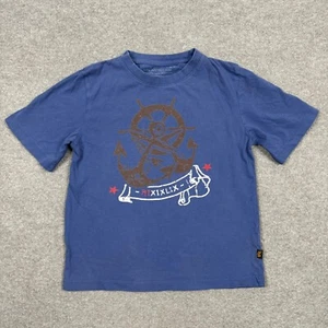Alpha Industries T Shirt Youth Size 5 Blue Short Sleeve Crew Neck Casual Boy's - Picture 1 of 6
