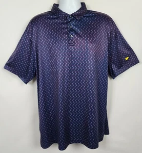 Jack Nicklaus Golden Bear Polo Shirt Mens XL Blue Short Sleeve Bird Golf Sport - Picture 1 of 9