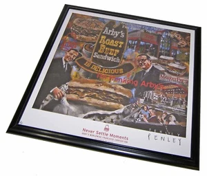【RAR】Arby's "Never Settle Moments" Limited Edition Penley Signierter Gerahmter Druck! - Bild 1 von 5