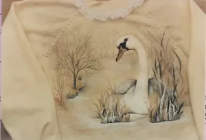 Fabric Painting Pattern-Shimmering Swan-Wildlife Carver and Decorative Artist - Picture 1 of 1