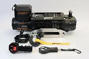 Elektrische Seilwinde Kangaroo Winch K14 000XP Kunststoffseil 12V 4x4 Pannenhilf - Bild 1 von 8