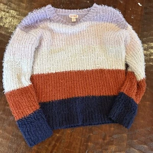 Cat & Jack Girls Size Large 10/12 Multicolored Pullover Sweater - Picture 1 of 3