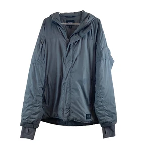 Beyond Clothing Systems Jacket Men's Large LONG Gray Black Hood Insulated USA - Picture 1 of 18