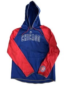 Chicago Cubs Majestic Hooded Fleece - Men’s Large - Picture 1 of 5