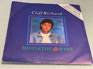 Cliff Richard - Mistletoe & Wine - 3 Track Vinyl Record 7" Single EP - 1988 - Picture 1 of 5