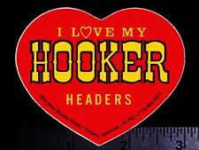 HOOKER HEADERS - Original Vintage 1970's 80’s Racing Decal/Sticker 