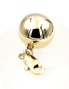 Kaedesigns 9ct 9k  Yellow Gold Plain 14mm Ball Pendant with 11mm clasp