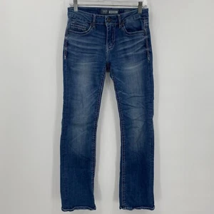 BKE Jeans Aiden Bootleg tasche invecchiate blu medio taglia 29 regular uomo - Foto 1 di 11