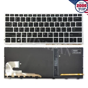 New US Backlit Keyboard w/o Pointer for HP EliteBook 730 735 830 835 836 G5 G6 - Afbeelding 1 van 8