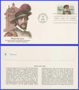 USA4 #2024 U/A FLEETWOOD FDC Ponce de Leon - Imagen 1 de 1