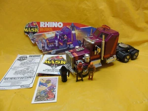 Vintage 1985 M.A.S.K. Rhino Truck Vehicle w/ 2 Figures 100% Complete - Picture 1 of 24