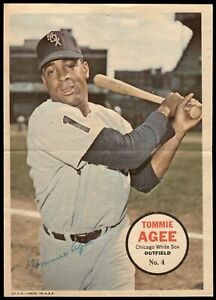 1967 Topps Poster Insert Tommie Agee #4