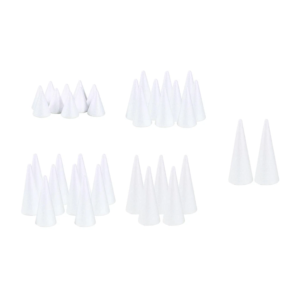 Styrofoam Foam Cone Craft DIY Christmas Tree for Kids in - Image 1 of 1